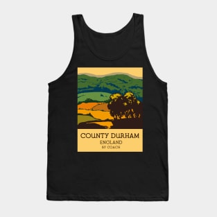 County Durham England travel poster Tank Top